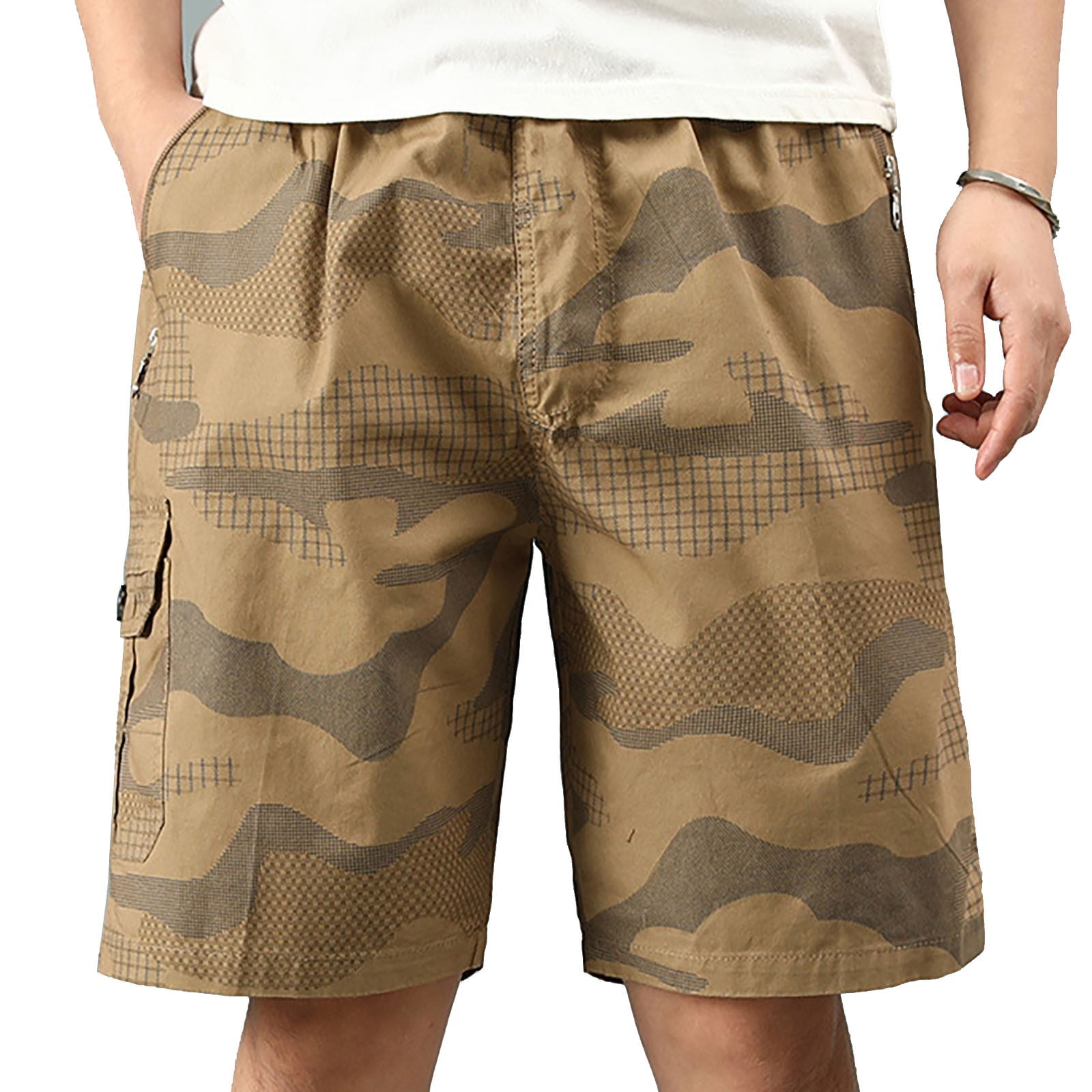 Pedort Golf Mens Shorts Running Cargo Shorts Casual Camouflage Shorts