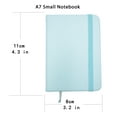 thumbnail image 4 of 3 Pack A7 Small Notebook, 3.2'' x 4.3'' Pocket Notebook Mini Notepads Hardcover, Small Journal Notebook (Black, Pink, Blue), 4 of 6