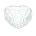 thumbnail image 3 of Glass Embossed Retro Jewelry Love Heart Shaped Storage Box Candy Jar with Lid, 3 of 5