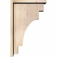 thumbnail image 3 of 7 1/2"W x 14"D x 22"H Mediterranean Smooth Corbel w/Backplate, Douglas Fir, 3 of 9