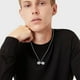 thumbnail image 3 of Mancuerna Collar Colgante Titanio Acero Inoxidable Fitness Gym Collar Peso Placa Barbell Mancuerna Collares Hombres Mujeres Cadena Colgante, 3 of 7