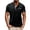 #152-Black, variant on Ceisia Men's Short Sleeve Casual Crewneck T-Shirt Plaid Patchwork with Pocket Button Detail Soft Cotton Everyday Top Gifts for Father Multicolor 2X