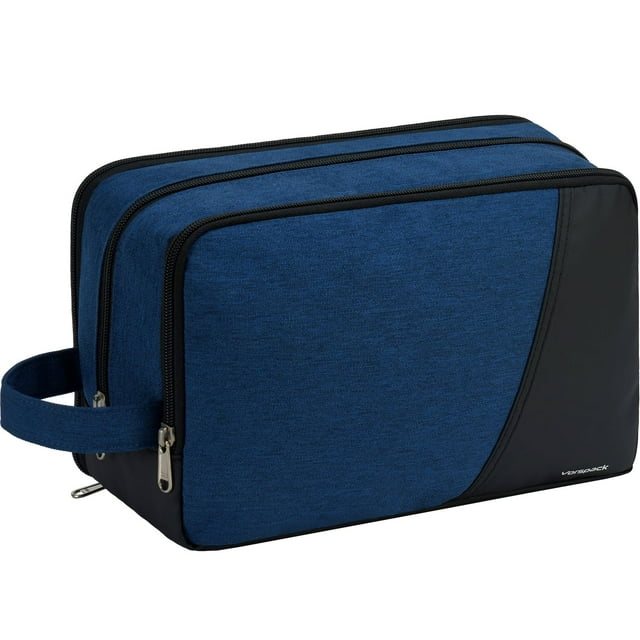 Neceser de viaje Vorspack, tamaño grande, resistente al agua, color azul marino