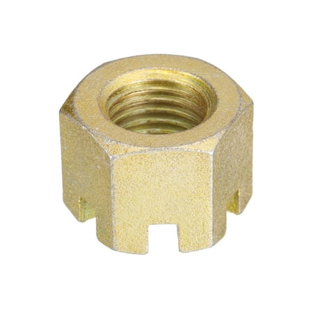 

1Pack M30x3.5mm Hexagon Slotted Nut Grade 8 Carbon Steel Hex Castle Nuts Color Zinc