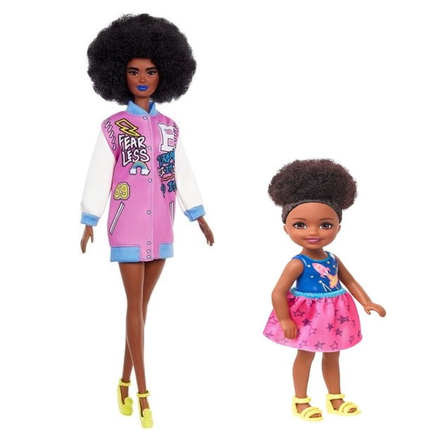 Ja'Cor (1) Barbie Fashionistas Doll #156 with Brunette Afro & Blue Lips, (1) Club Chelsea Doll 6-Inch with Afro Puff - Ultimate Holiday Birthday Bundle - Walmart.com