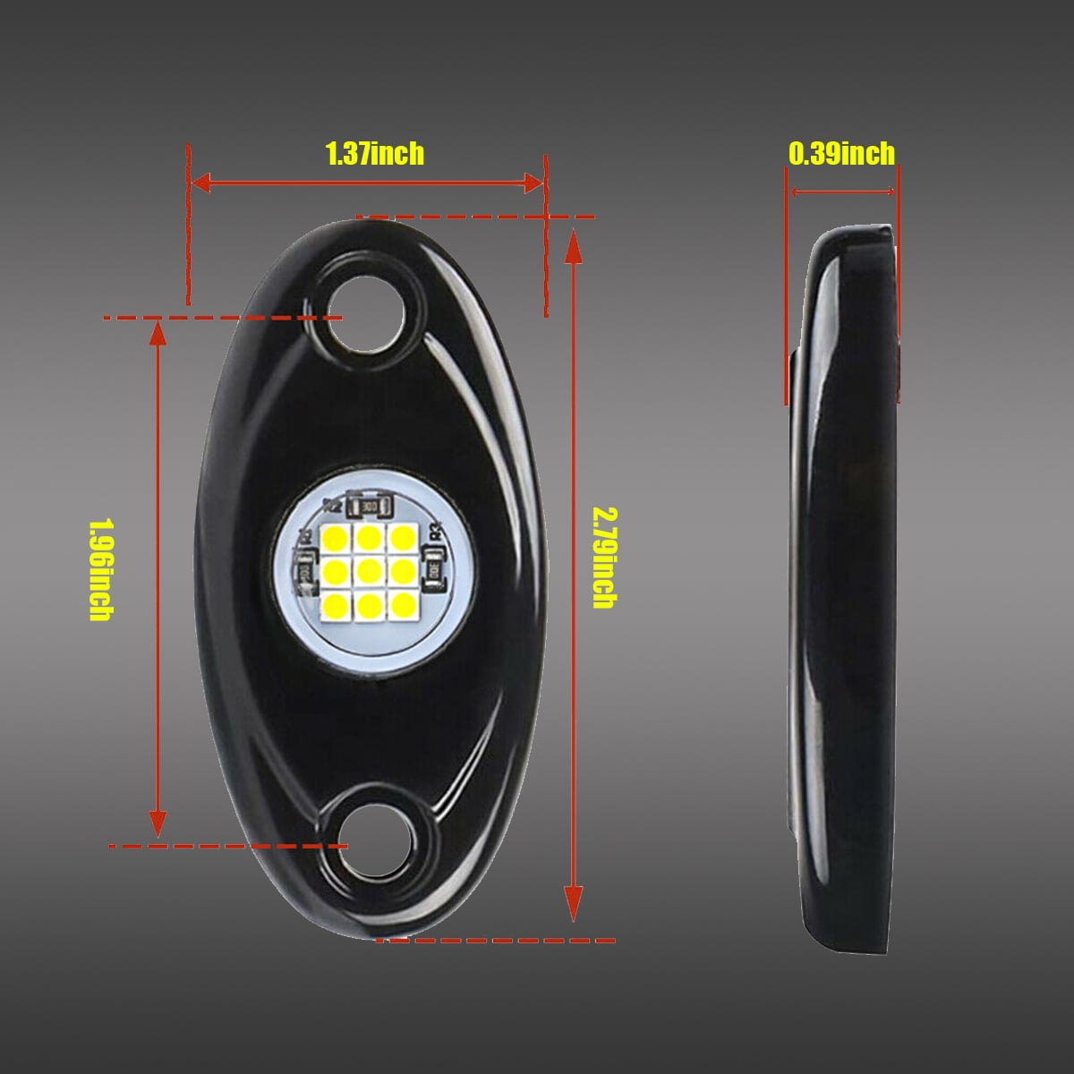 LineYDI 24 Pods White LED Rock Lights Neon Underglow Light for Car Truck ATV SUV Under Body Glow Light Trail Fender Lighting