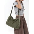 thumbnail image 3 of Kukuzhu Canvas Hobo Bag for Women Men Crossbody Shoulder Bag Handbag Large Totes Purse Satchele with Pure Color, 3 of 6