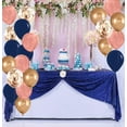 thumbnail image 3 of 60 Pack Navy Blue Rose Gold Confetti Latex Balloons, 12 inch Birthday Balloons with balloon Ribbon for Birthday Party Wedding Graduation Bridal Shower Decorations, 3 of 8
