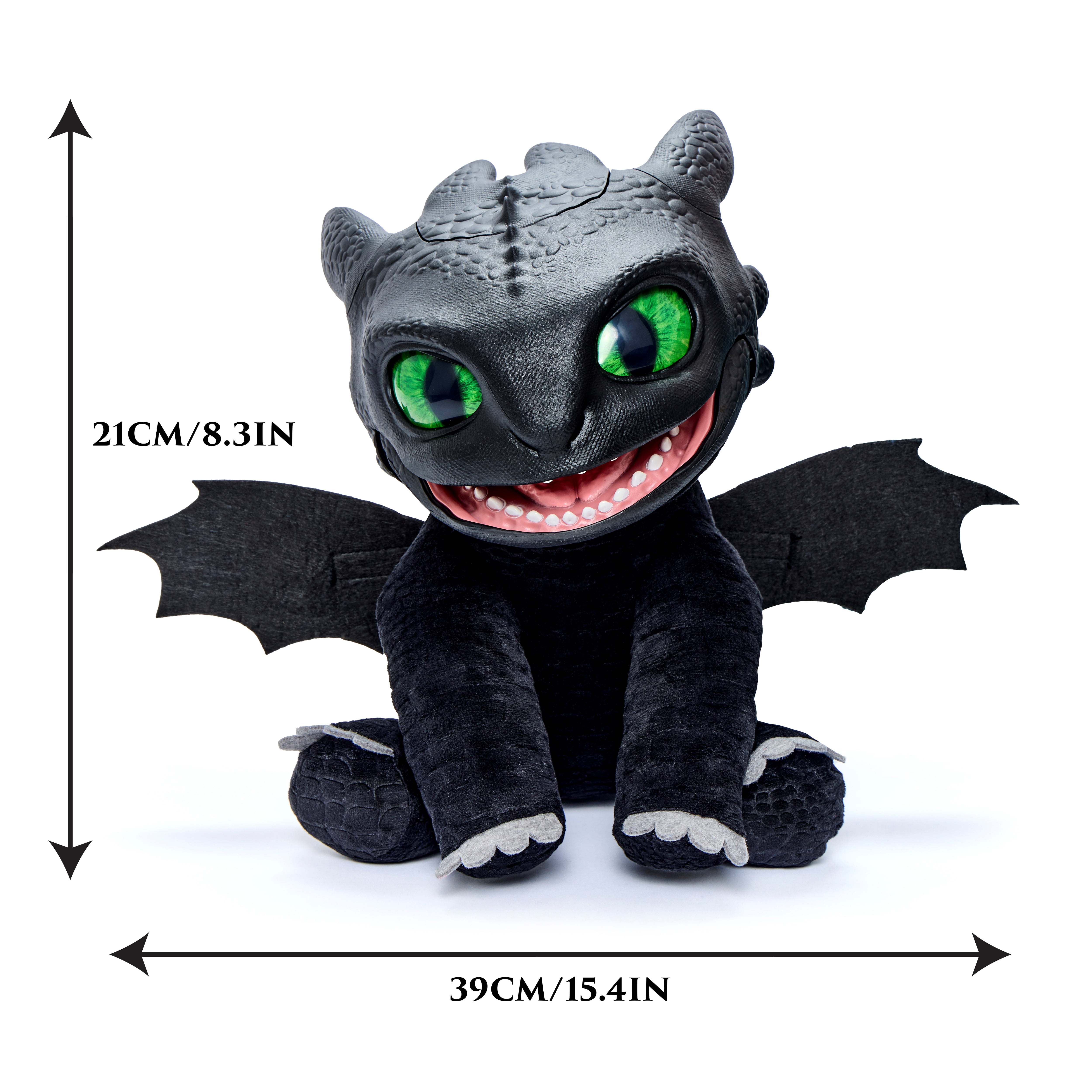 How to Train Your Dragon, Toothless Puppetronic Action Figure, Electronic Toy by RealFX, Children Ages 6+