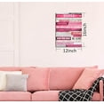 thumbnail image 7 of Pink Motivational Wall-Decor - Inspirational Canvas Poster - Inspirational Wall Art For Bedroom Girls Ready To Hang Size 16" x 12", 7 of 7