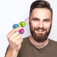thumbnail image 3 of 3 Pack Fidget Simple Dimple Toy, Stress Relief Hand Toys for Kids Adults, Handheld Mini Pop pop Fidget Toy, Simple Dimple on The Fingers and Hands Easy to Use Addictive Decompression Key (3 pop), 3 of 7