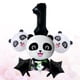 thumbnail image 3 of KAKOWELY Juego de 6 globos de fiesta con forma de panda, suministros para fiestas de cumpleaños y baby shower (número 1), 3 of 5