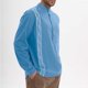 thumbnail image 5 of Blusas y camisas de manga larga con cuello redondo para hombre, estilo casual, a la moda, con botones y manga larga, blusa de poliéster para hombre., 5 of 8