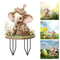 Bunny Decor Yard Decorations Outdoor Set of 1, Bunny Decorations for Home Garden Outdoor Statues, Easter Rabbit Figurines mom Gifts