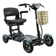 thumbnail image 2 of Trottinette de Mobilité Électrique Motorisée à 4 Roues, Doubles Moteurs Robustes Siège Grand - Bleu Ciel Mat, 2 of 14