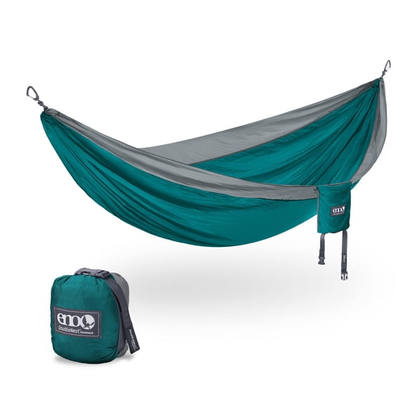 Hamaca ENO DoubleNest Seafoam/Grey ligera para 1-2 personas