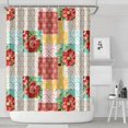 thumbnail image 2 of Waterproof Pioneer Shower Curtain 84x72 Inch Polyester Unique Colorful Floral Shower Curtain for Bathroom Hotel Home Decor with 12 Plastic Hooks, 2 of 5