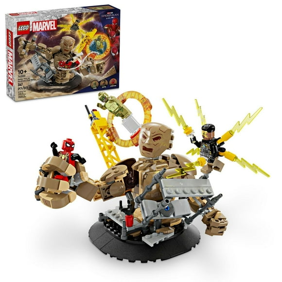 LEGO Marvel Spider-Man vs. Sandman: Final Battle Building Toy Set with Spider-Man Figure, Collectible Marvel Toy Inspired by Spider-Man No Way Home, Gift for Super Hero Loving Boys and Girls, 76280, Includes 347 Pieces, Ages 10+