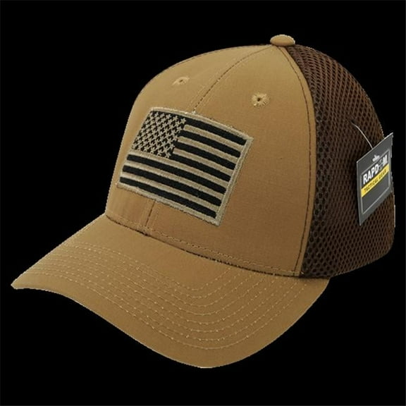 USA Graphic Ripstop AirMesh Cap, Coyote - One Size