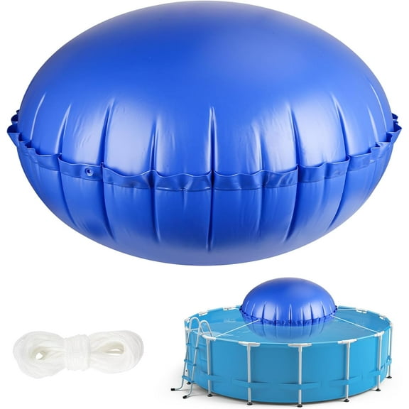 NestE 6' x 6' Pool Pillows for Above Ground Pools, Ultra-Thick Cold-Resistant Pool Air Pillow, Winter Closing PVC Ice Equalizer Air Pillows Covers with Rope for Winterizing Support Pools