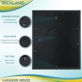 thumbnail image 5 of Langdon House 8x10 Black Picture Frame w/ Removable Mat, Modern Contemporary Style, 1 Pack, Richland Collection (US Company), 5 of 8