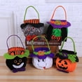 thumbnail image 3 of Bolsa de almacenamiento de Halloween, bolso de mano, bolsa de regalo para dulces, bolso de mano Fantasma blanco, 3 of 9