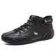 thumbnail image 1 of Men's Handmade Hook And Loop Fastener Casual Sneakers Non-Slip Breathable Boots, 1 of 5