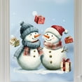 thumbnail image 6 of nvzhuang Christmas Window Clings Decal Stickers Snowman Wall Stickers Window Decals Home Holiday Decoration, 6 of 8