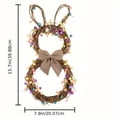 thumbnail image 3 of Front Door Wreath Easter Bunny Egg Door Wreath Spring Shape Wall Hanging Decor for Front Door Home & Easter Wreath Easter Door Wreath Holiday Door Wreath Floral Wreath Decor Spring Wreath, 3 of 5