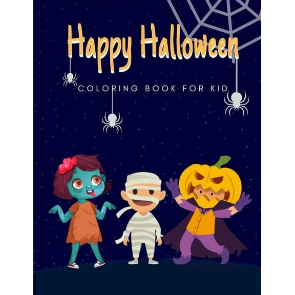 Happy Halloween: coloring book for kid