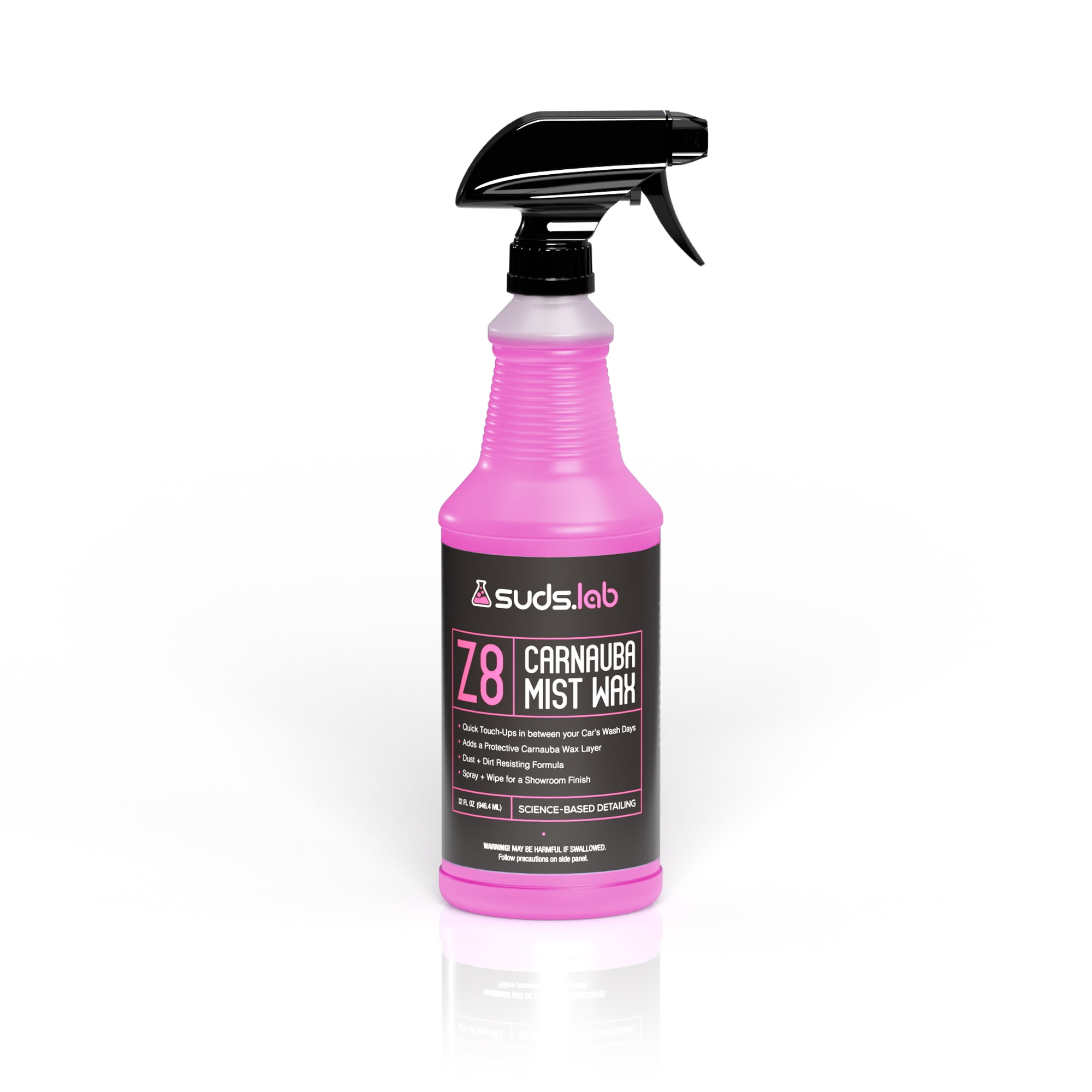 Suds Lab Z8 Carnauba Mist Wax, Protective Coating with Dust Resistance, 32 oz
