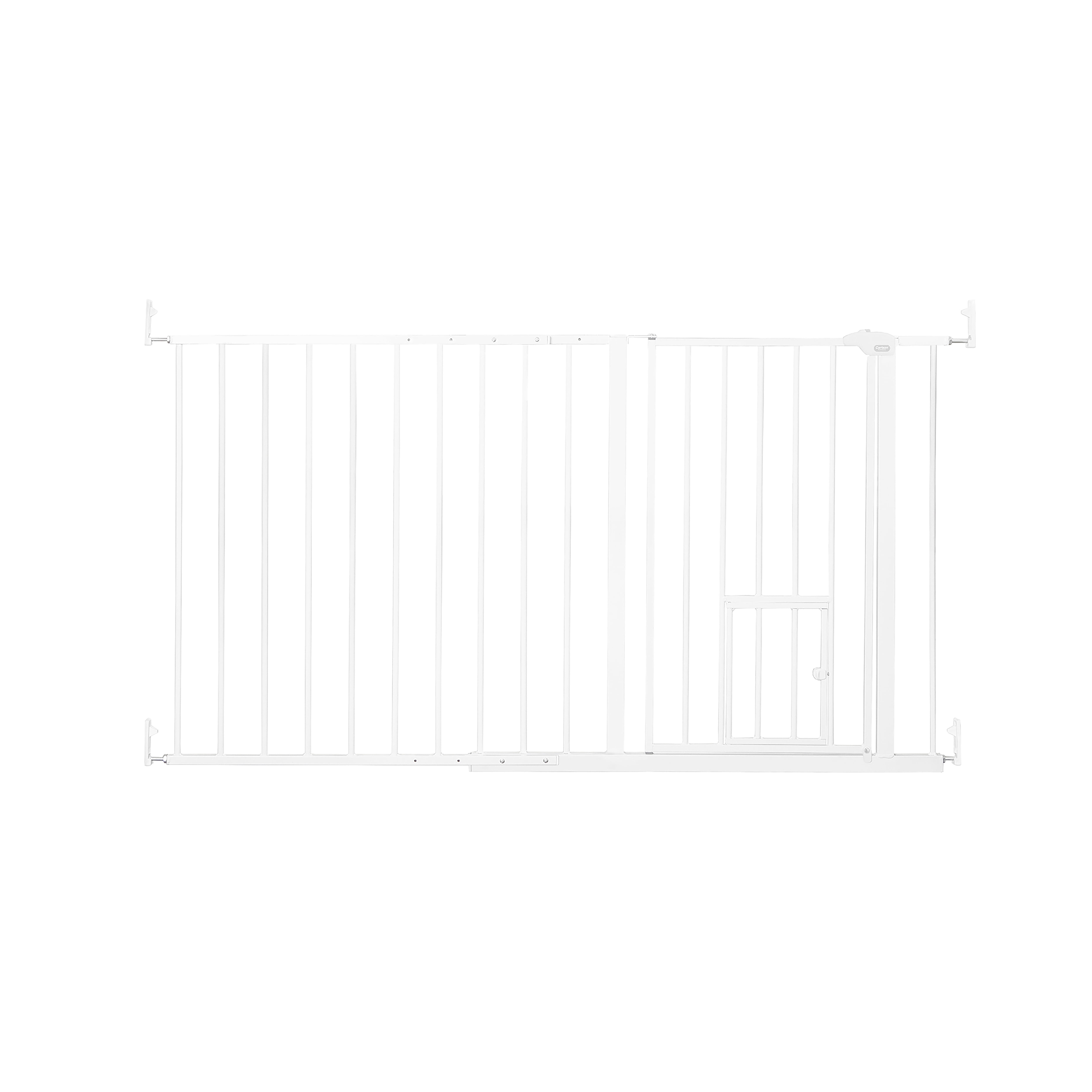 Carlson Maxi Pet Gate, White, 51"-58.5" L, 30" H