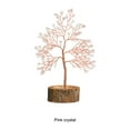 thumbnail image 2 of Kearding Árbol de cristal natural de piedra - Impresionante decoración hecha a mano para el hogar Árbol artificial en interiores Cristal rosa Type3 NO3, 2 of 6