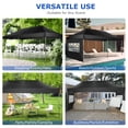 thumbnail image 3 of COBIZI 10x20 Pop Up Canopy with 6 Sidewalls, Heavy Duty UPF 50+ Waterproof All Season Commercial Tent for Outdoor Weddings & Parties, Roller Bag Included, Black, 3 of 8