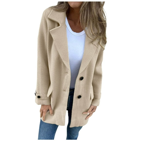 TJAZFJPA Corduroy Jacket Women's Trench Coat Elegant Plain Warm Transition Coat Winter Jacket Long Sleeve Autumn Winter Women's Jacket Lapel Coat Women's Winter Jacket Winter Coat Women's