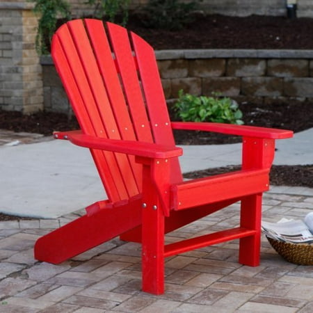 Jayhawk Plastics Recycled Plastic Seaside Adirondack Chair ...