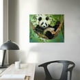 thumbnail image 4 of Nawypu  Canvas Print Wall Art,Cute Baby Panda Modern Gallery Wall Decor Print Gift Wall Living Room Bedroom Home Party Decoration Painting, 4 of 6