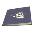 thumbnail image 4 of FONDOTIN 1Pcs Blue 3D Sailboat Greeting Card for Graduation Season with Realistic Design 11.8x5.9in Paper, 4 of 8