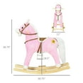 thumbnail image 3 of Kids Bikes Rocking Horse with Sound, Ride on Horse with Saddle, Toddler Rocker, Gift for 3-8 Year Old, Pink,Kids Riding Toys, 3 of 5