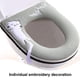 thumbnail image 4 of Funda para asiento de inodoro con asa, juego de fundas para asiento de inodoro con cremallera, lavable, 4 of 5