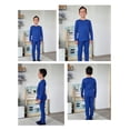 thumbnail image 3 of Arshienr Boys Thermal Underwear Set 2-Piece Base Layer Fleece Lined Long Johns Top Bottom Warm Set for Cold Weather, 3 of 6