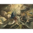 thumbnail image 2 of El Greco (Domenikos Theotokopoulos) 18x15 Gold Ornate Wood Frame and Double Matted Museum Art Print Titled - Count Orgaz ’Funeral, 2 of 4