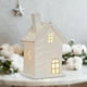 thumbnail image 5 of Decoraciones navideñas, adornos navideños, regalos de Navidad. Reno navideño de cerámica, muñeco de nieve, anciano. Decoración luminosa para el día de Navidad. Lámpara pequeña de cerámica., 5 of 6
