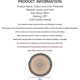 thumbnail image 2 of Round placemat with boho print, placemats with pompom tassel, 38.1 cm, placemat, 2 of 4