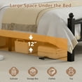 thumbnail image 5 of Full Size Bed Frame with Headboard, No Squeak Heavy-Duty Full Bed Frame 1500lbs Support & 12" Clearance Storage Tool-Free Setup in 30 Mins for Studios, Dorms, Frequent Movers, 5 of 9