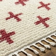thumbnail image 6 of Hauteloom Imelda Living Room, Bedroom Area Rug - Bohemian, Transitional - High Pile - Ivory, Burgundy - 9'2" x 12', 6 of 7