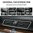 thumbnail image 3 of Pebbuoy 5M Car Interior Decorative Strips Electroplated Car Trim Strip Kit DIY Decoration Flexible Strips Molding Auto Styling Strips, 3 of 7
