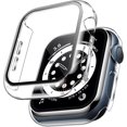 thumbnail image 1 of TAURI Paquete de 2 Estuches Rígidos Compatibles con Apple Watch Series 3/2/1 42mm Protector de Pantalla de Vidrio Templado 9H Incorporado Parachoques Delgado Cubierta Protectora Completa Sensible al T, 1 of 4