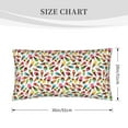 thumbnail image 3 of Disketp Ice Cream Popsicles Pillowcase, Queen Size Pillow Cases for Bedroom,Office,Sofa, Pillow Cover with Envelope Closure - 20x36in, 3 of 7