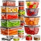 thumbnail image 1 of Recipientes de almacenamiento de alimentos JSCARES, 40 unidades, herméticos con tapas, 20 litros, 1 of 7